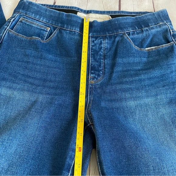 Soft Surroundings Jeans Womens Blue Pull On Stretch Pants Size Medium - Picture 6 of 8